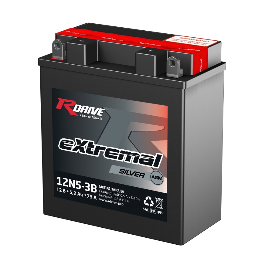 Аккумуляторы RDRIVE RDRIVE SILVER 12N5-3B купить 8 906 062 07 78