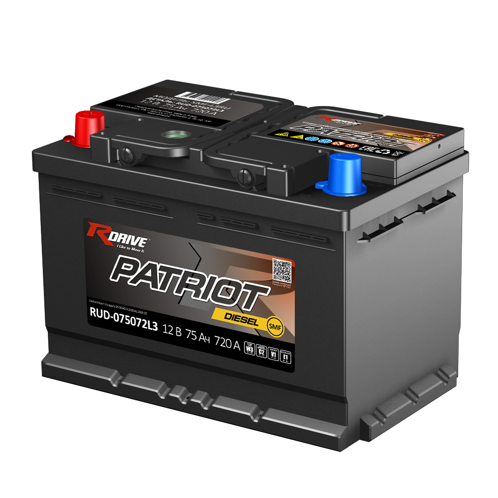 Аккумуляторы RDRIVE RDRIVE PATRIOT 75L  купить 8 906 062 07 78