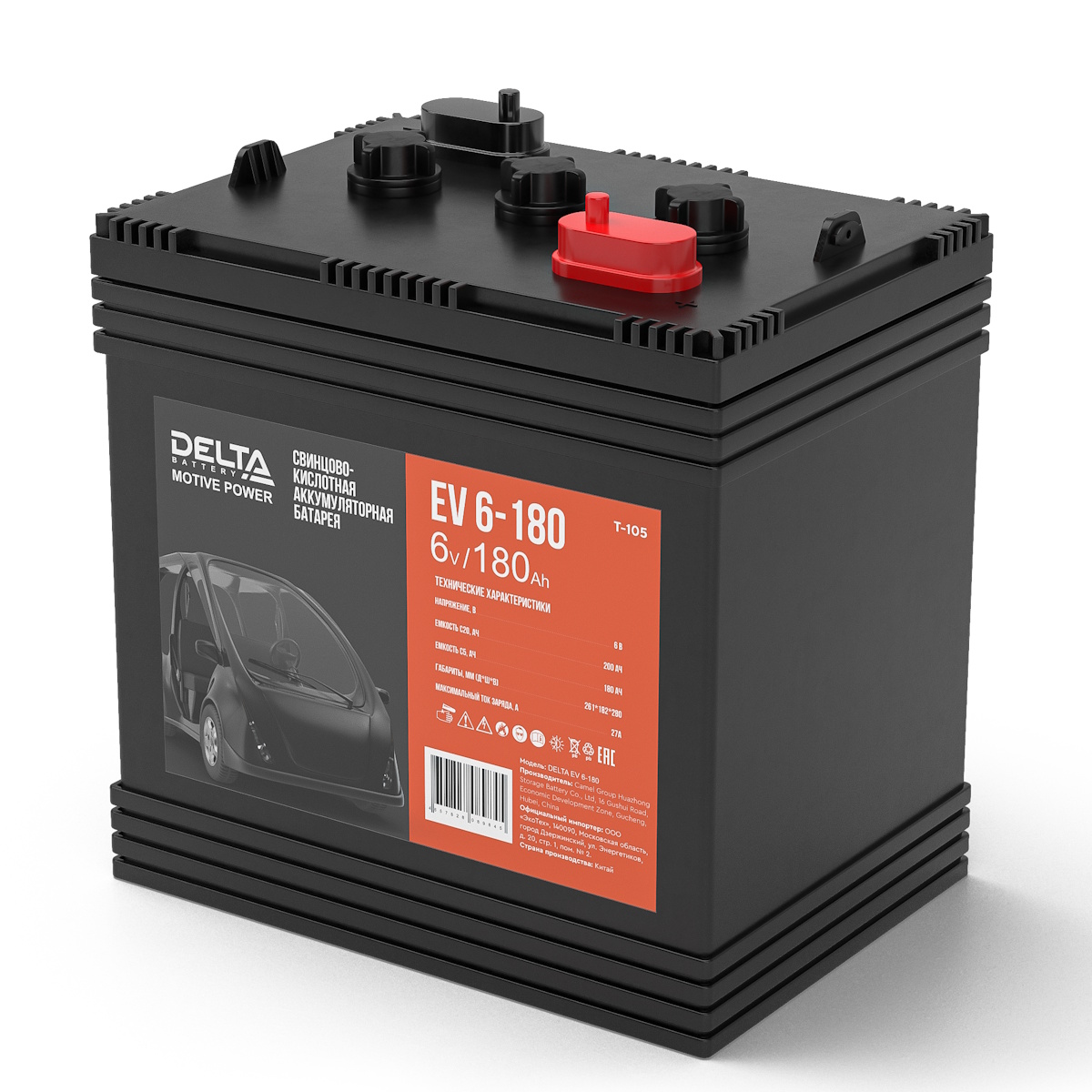 Аккумуляторы DELTA DELTA EV 6-180 купить 8 906 062 07 78