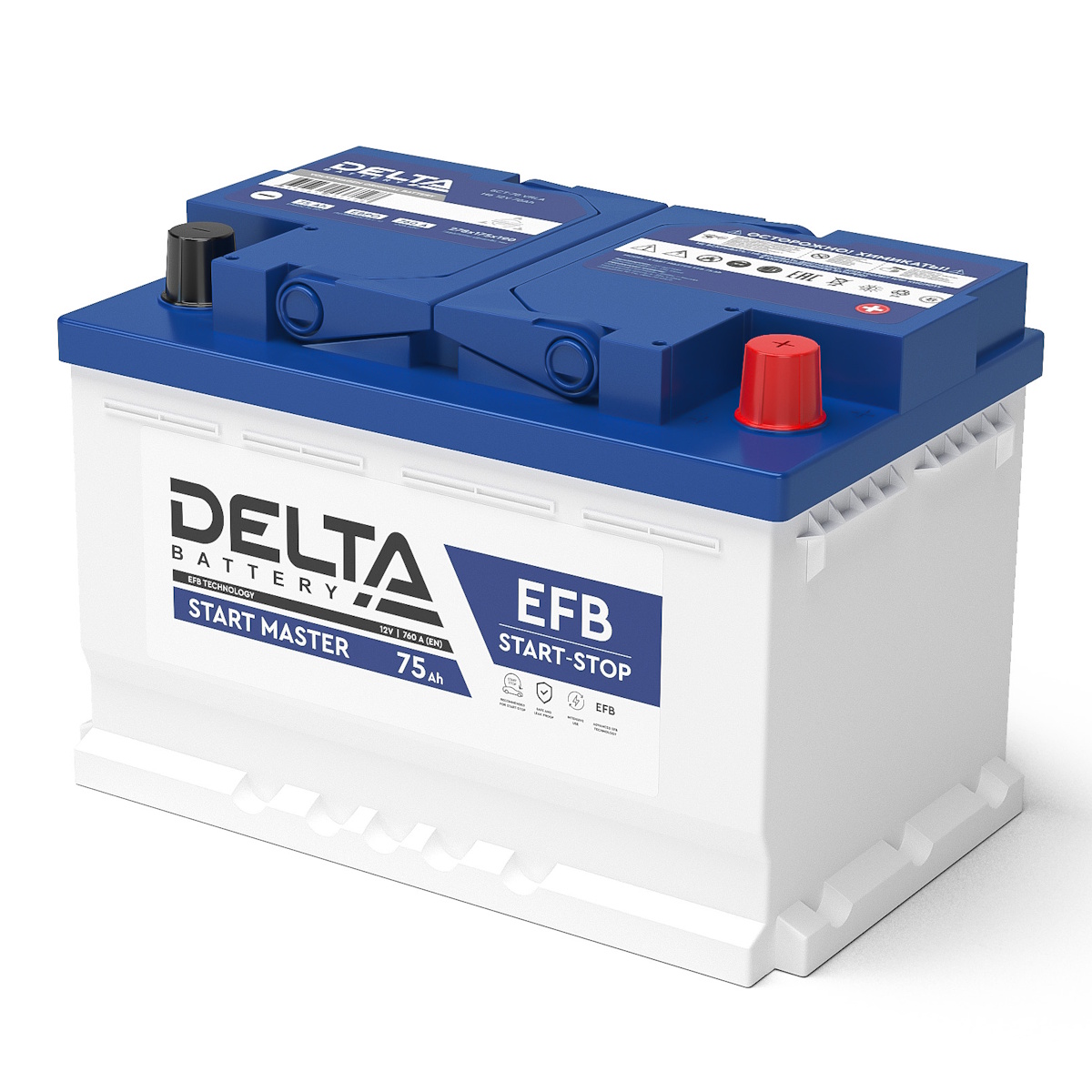 Аккумуляторы DELTA DELTA EFB 75R купить 8 906 062 07 78