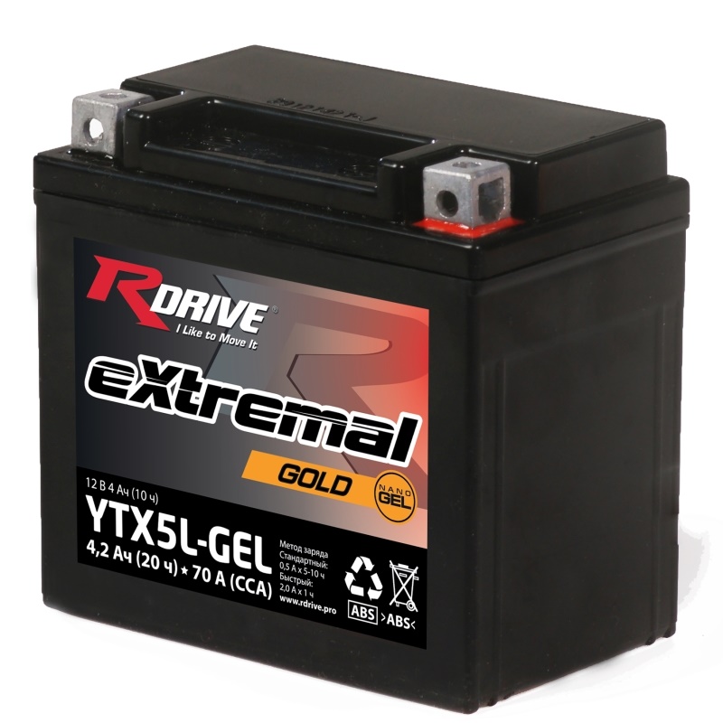 Аккумуляторы RDRIVE RDRIVE GOLD YTX5L-GEL купить 8 906 062 07 78