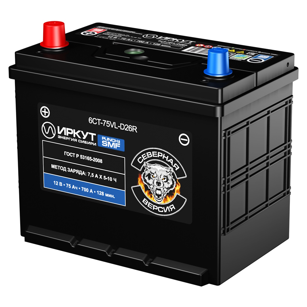 Аккумуляторы ИРКУТ ИРКУТ D26R купить 8 906 062 07 78