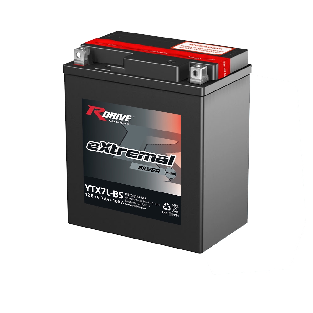 Аккумуляторы RDRIVE RDRIVE SILVER YTX7L-BS купить 8 906 062 07 78