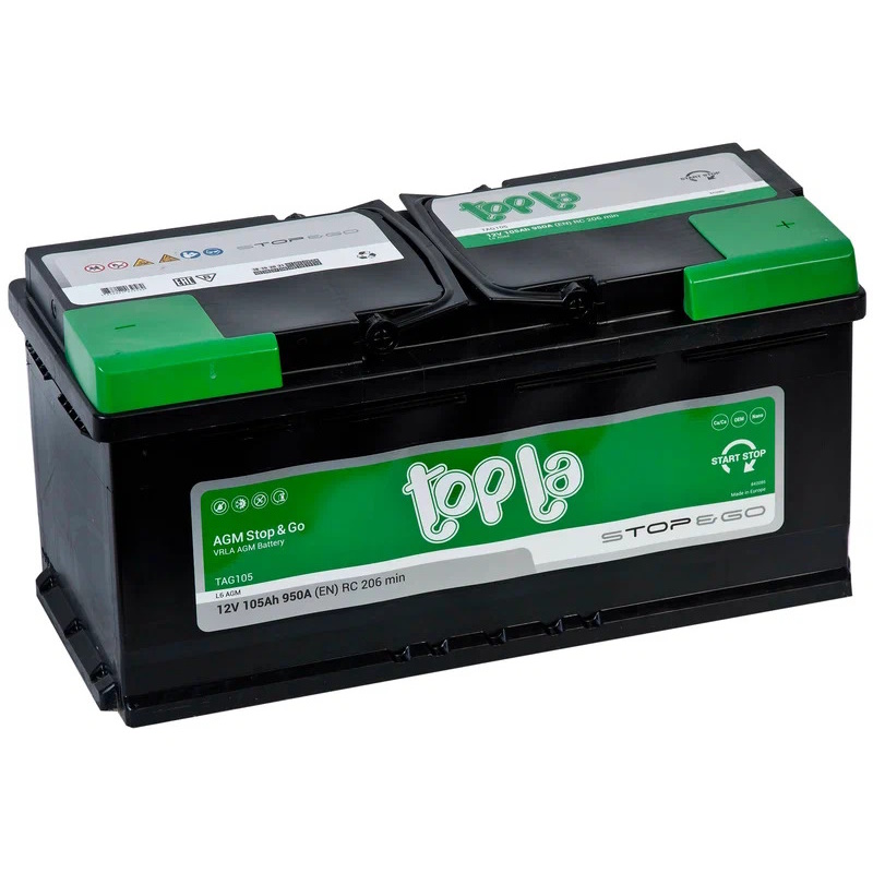 Аккумуляторы TOPLA TOPLA AGM 105R купить 8 906 062 07 78