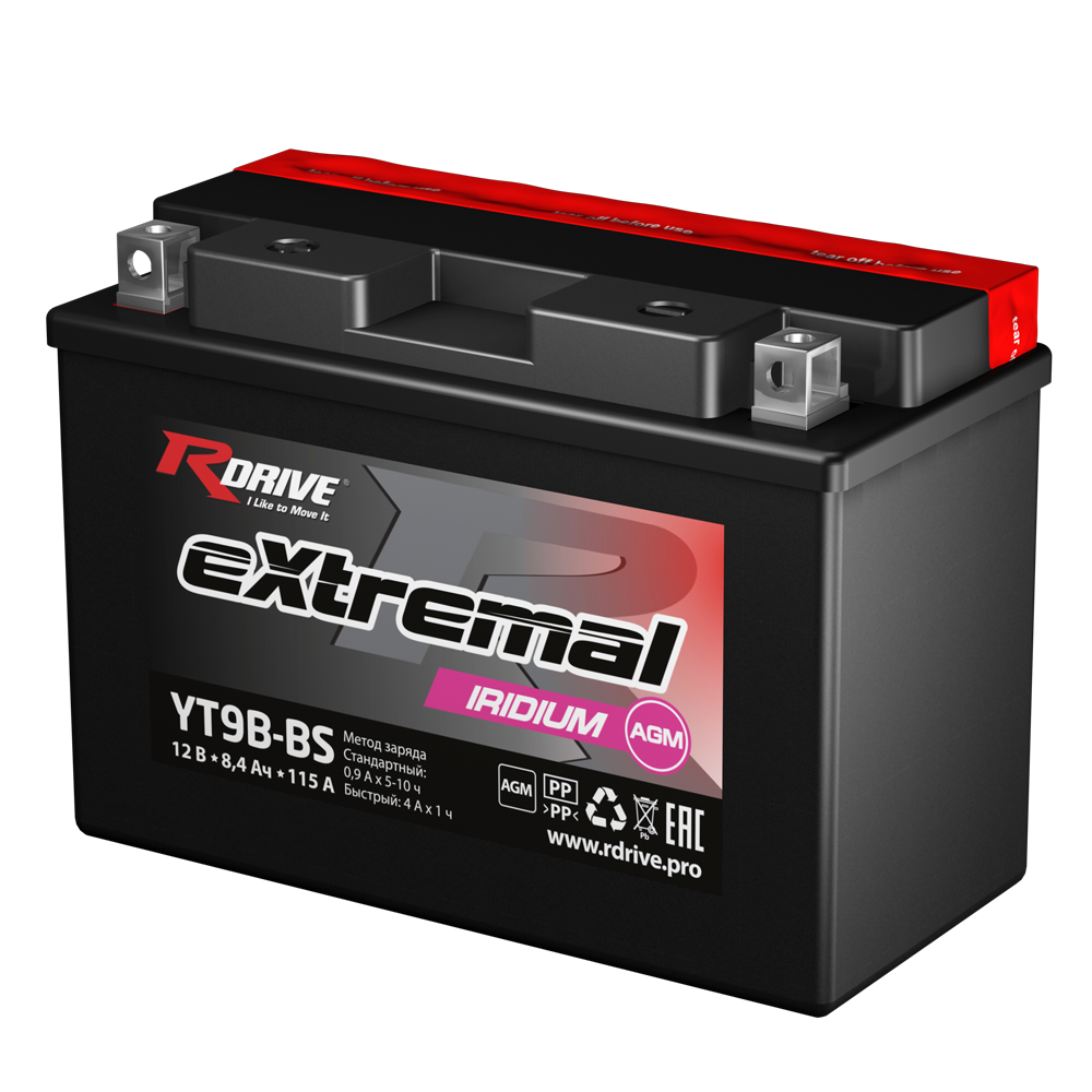 Аккумуляторы RDRIVE RDRIVE IRIDIUM YT9B-BS купить 8 906 062 07 78